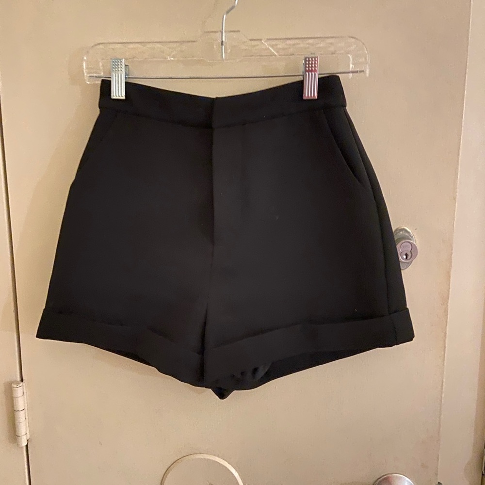 Black dress shorts